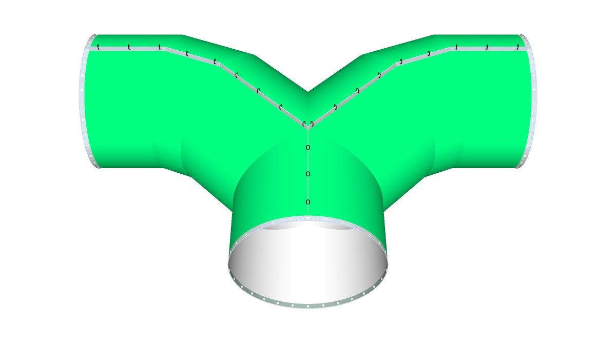 Mega-Dukt™ Rams Horn Piece